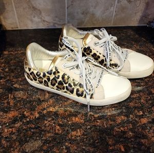 Zadig & Voltaire Animal Print Tennis Shoes